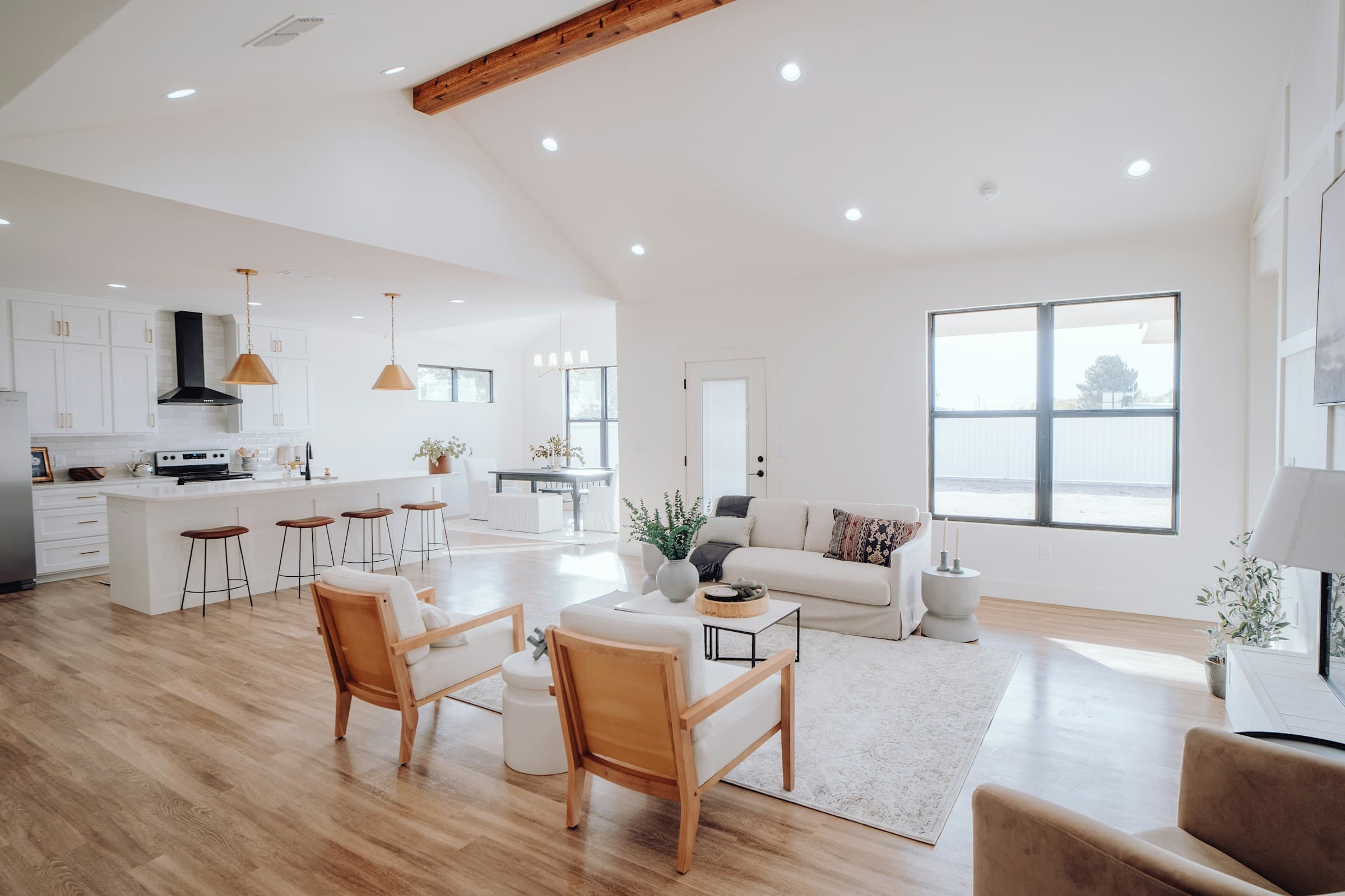 Luxury interior background of construction project